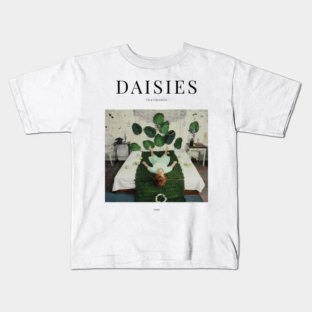 Daisies - Minimalist Movie Poster - Vera Chytilová Kids T-Shirt by notalizard